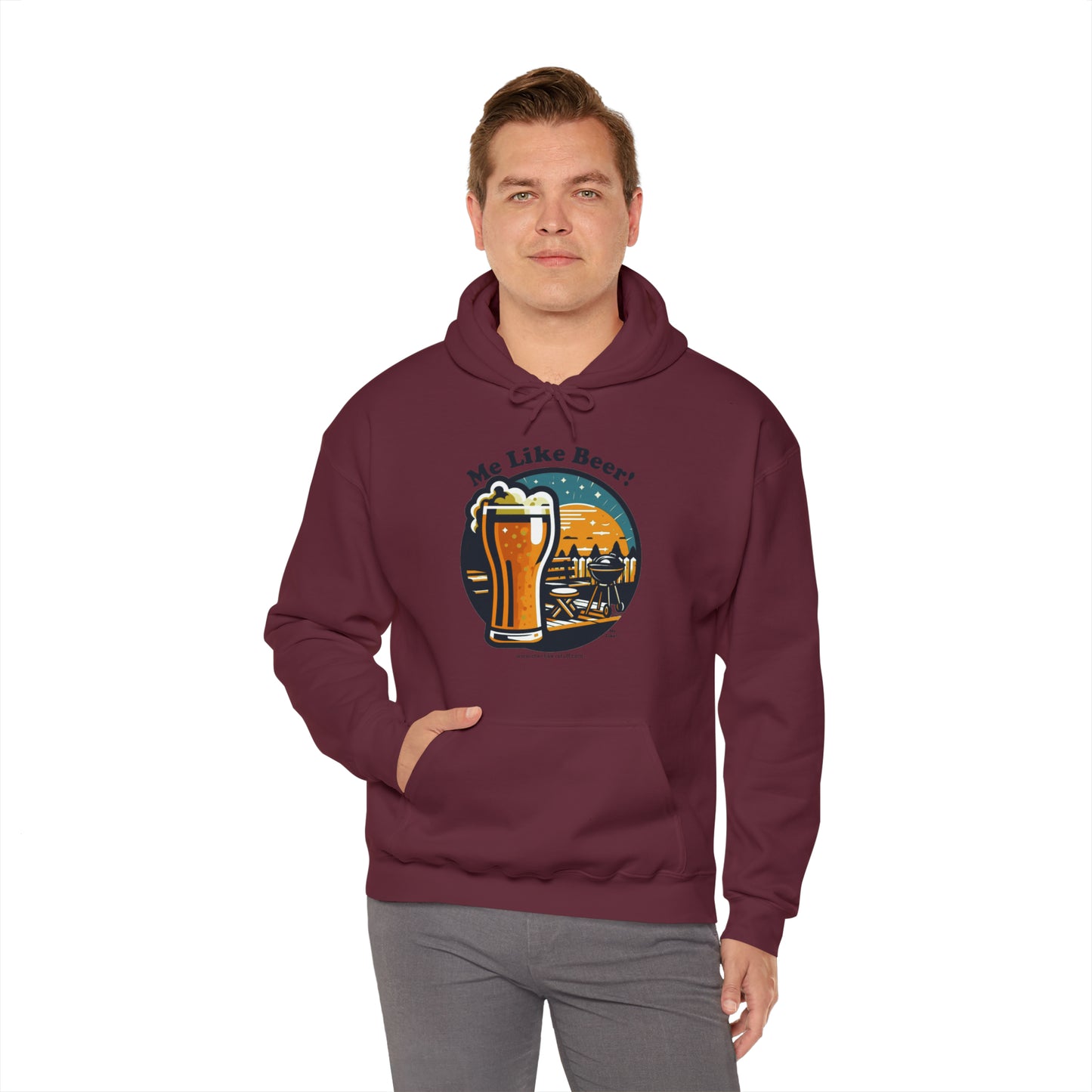 Unisex Heavy Blend™ Hooded Sweatshirt - Me Like Beer! (#2)