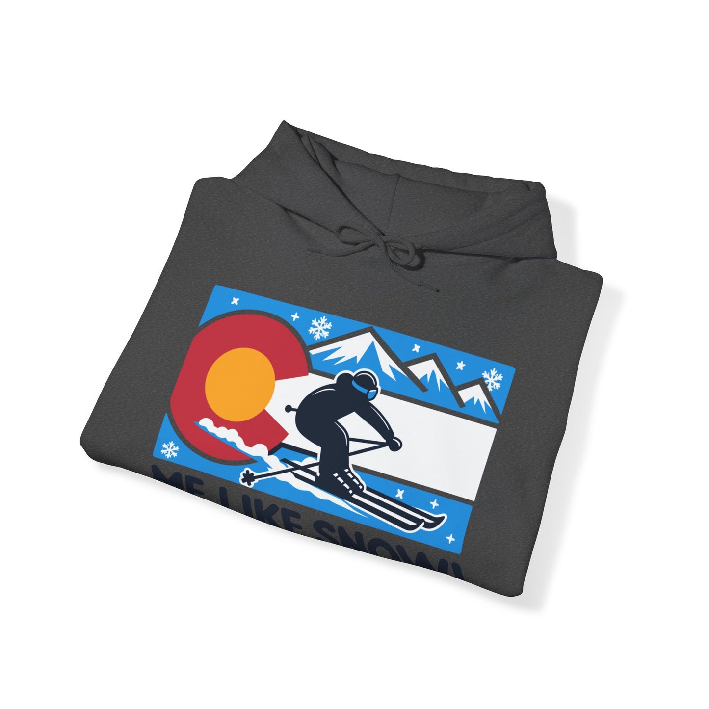 Me Like Snow! - Unisex Heavy Blend™ Hooded Sweatshirt - (Ski Colorado #1)