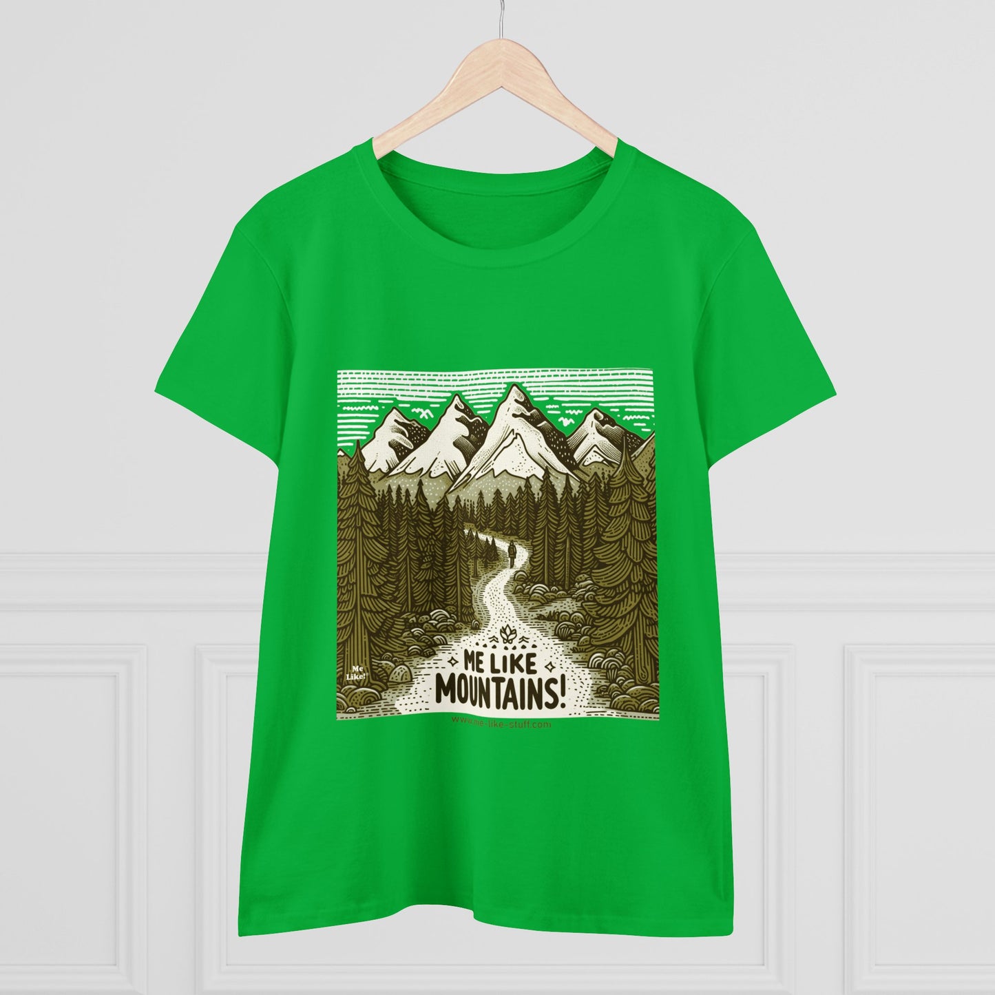 Me Like Mountains! - Women's Heavy Cotton Tee - (#3)