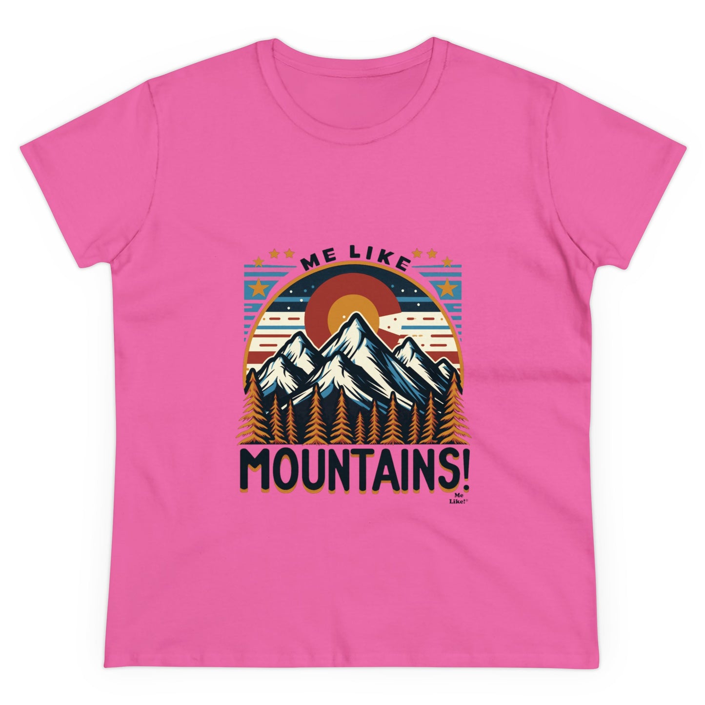 Me Like Mountains! - Women's Heavy Cotton Tee - (Mountains #5)