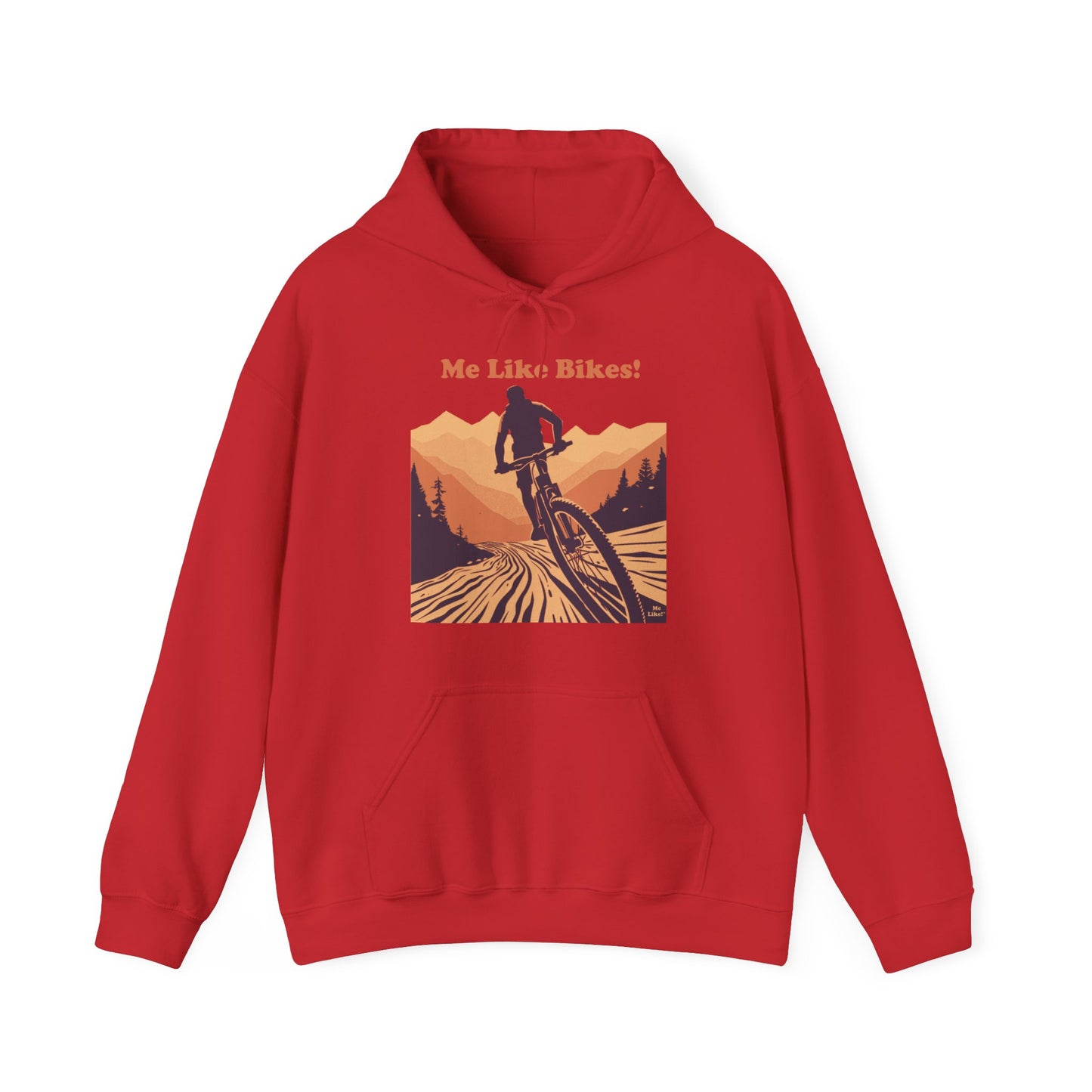 Unisex Heavy Blend™ Hooded Sweatshirt - Me Like Bikes! (Mountain Bike #2)
