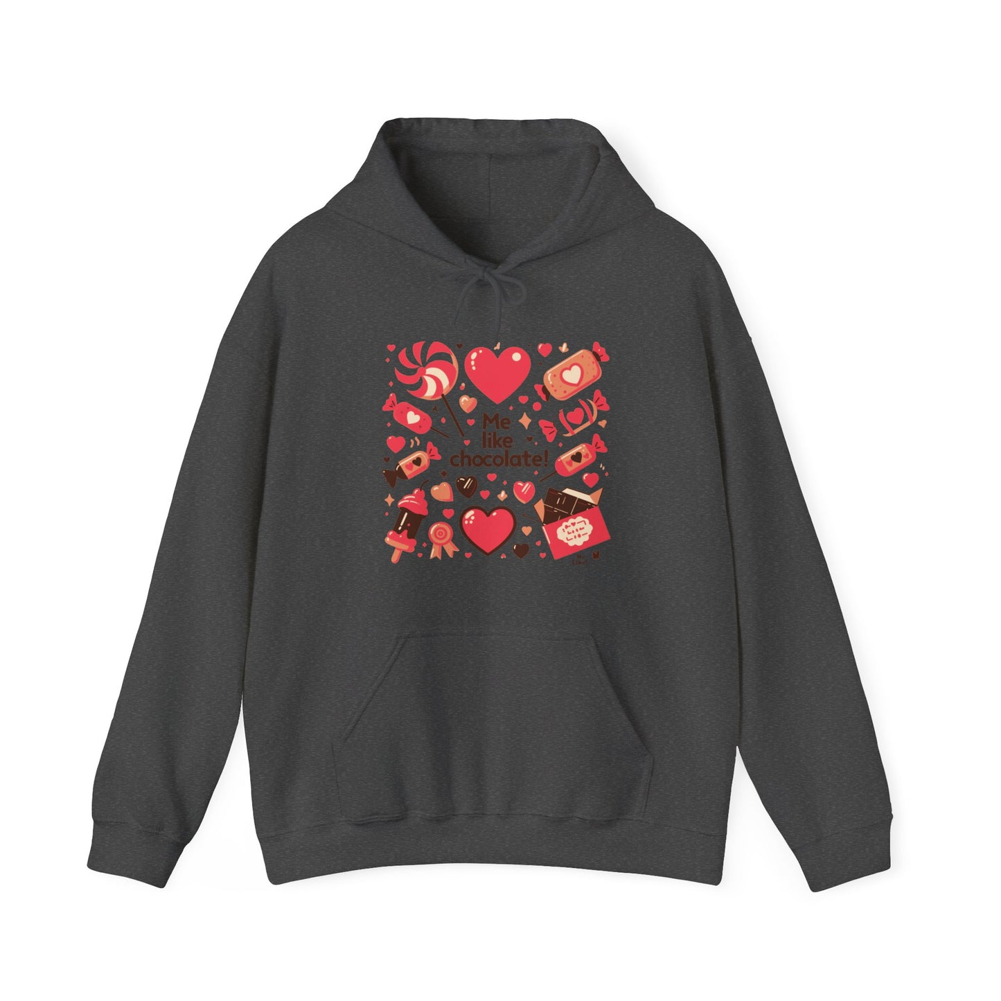 Me Like Chocolate! - Unisex Heavy Blend™ Hooded Sweatshirt - (Chocolate #2)