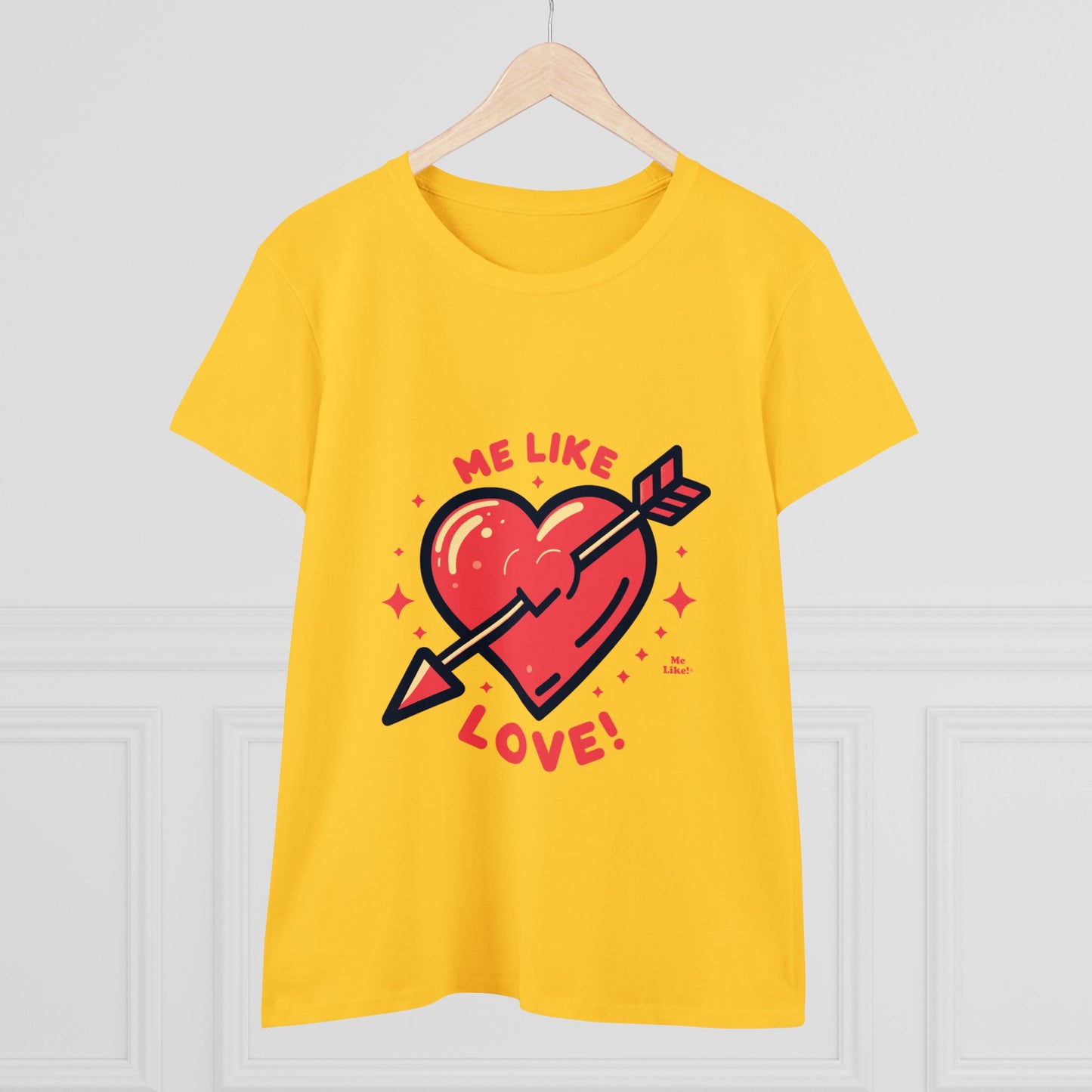 Me Like Love! - Women's Heavy Cotton Tee - (Love #1)