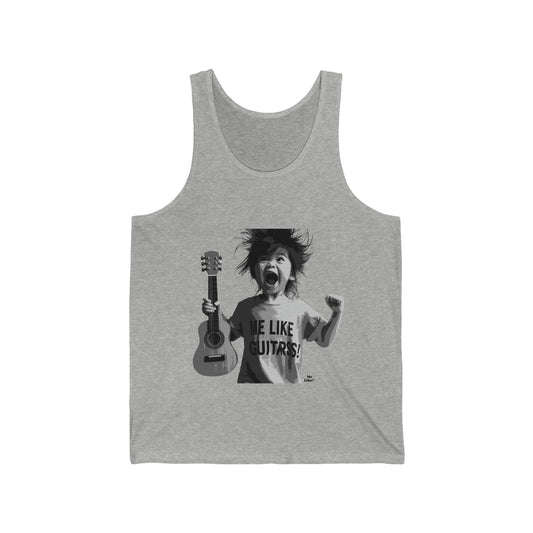 Me Like Guitars! - Unisex Jersey Tank - Punk #1