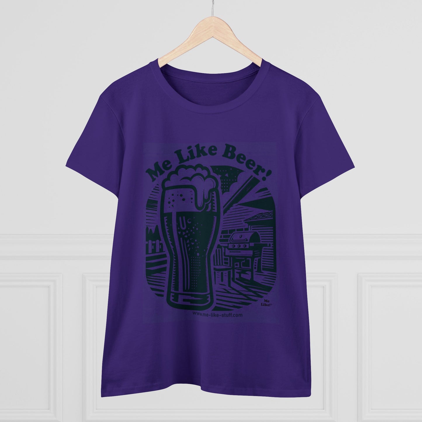 Women's Heavy Cotton Tee - Me Like Beer! (#1)