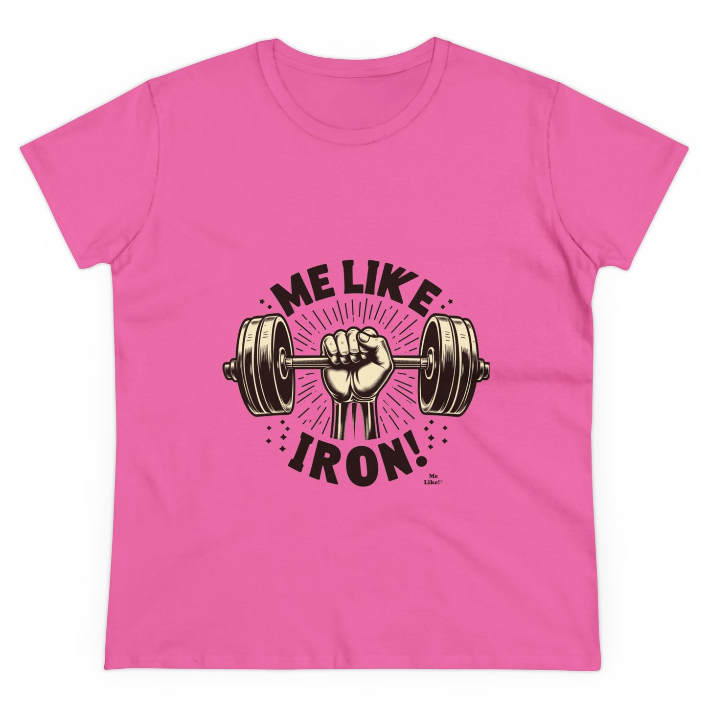 Me Like Iron! - Women's Heavy Cotton Tee - (Weightlifting #1)