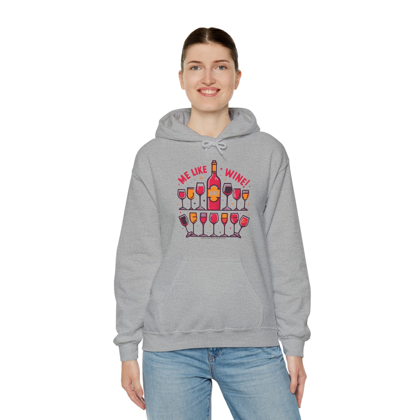 Unisex Heavy Blend™ Hooded Sweatshirt - Me Like Wine! (#2)