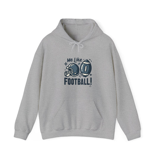 Me Like Football! - Unisex Heavy Blend™ Hooded Sweatshirt - (Football #3)