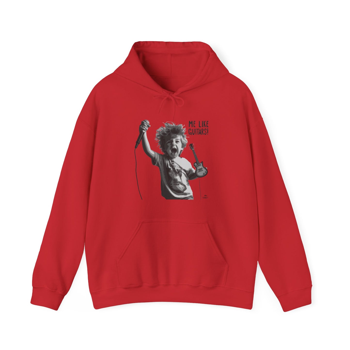 Me Like Guitars! - Unisex Hooded Sweatshirt - Punk #2