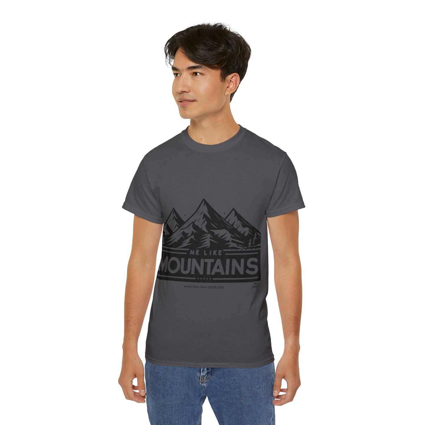 Unisex Ultra Cotton Tee - Me Like Mountains! (#1)