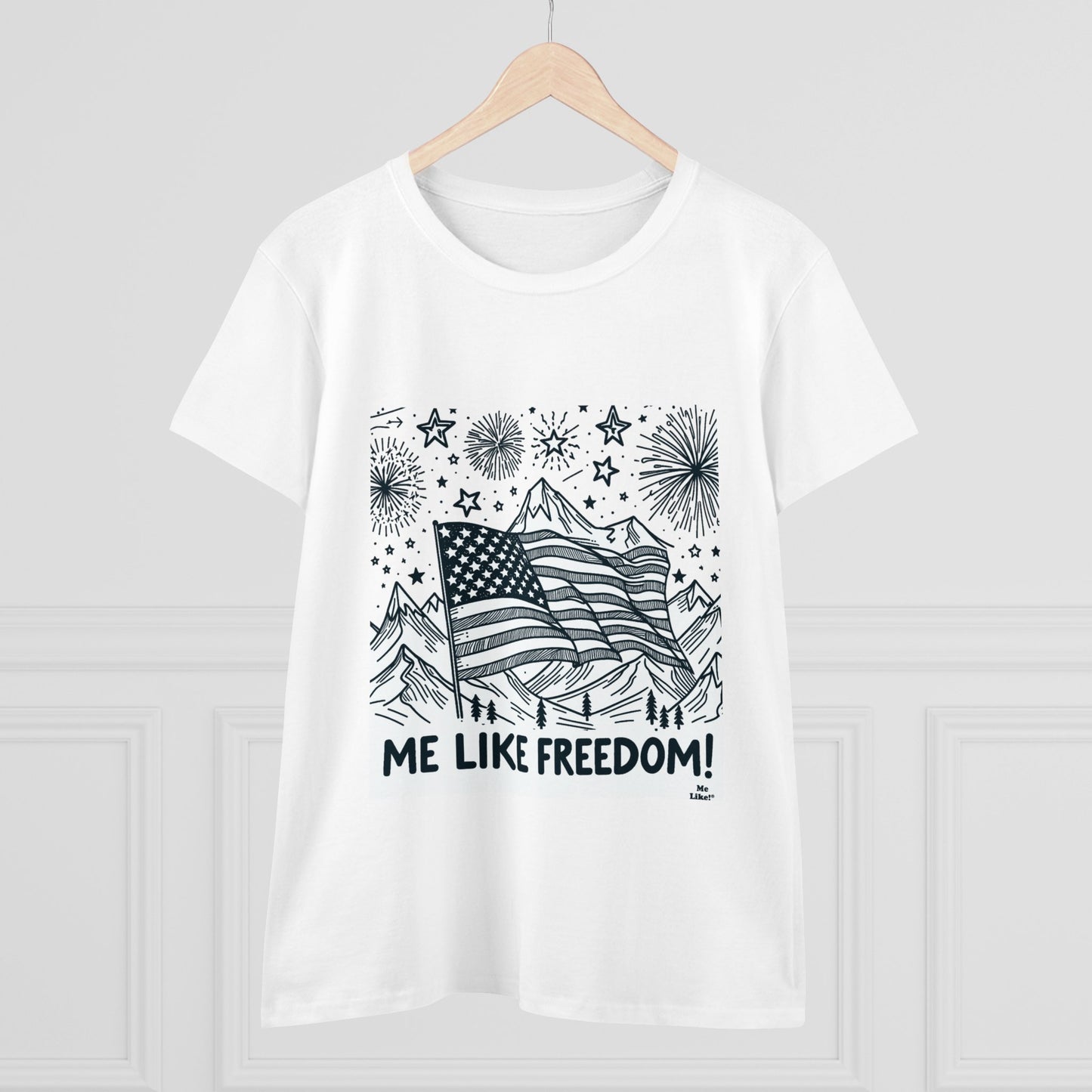 Me Like Freedom! - Women's Heavy Cotton Tee - (Freedom #5)