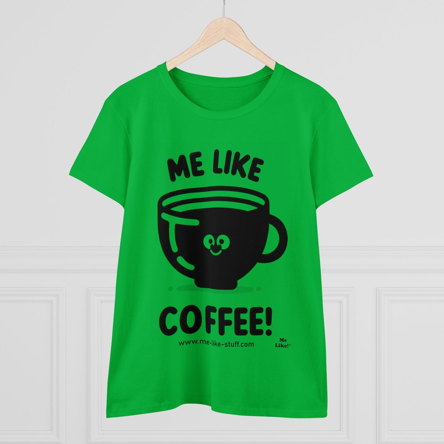 Women's Heavy Cotton Tee - Me Like Coffee! (#1)