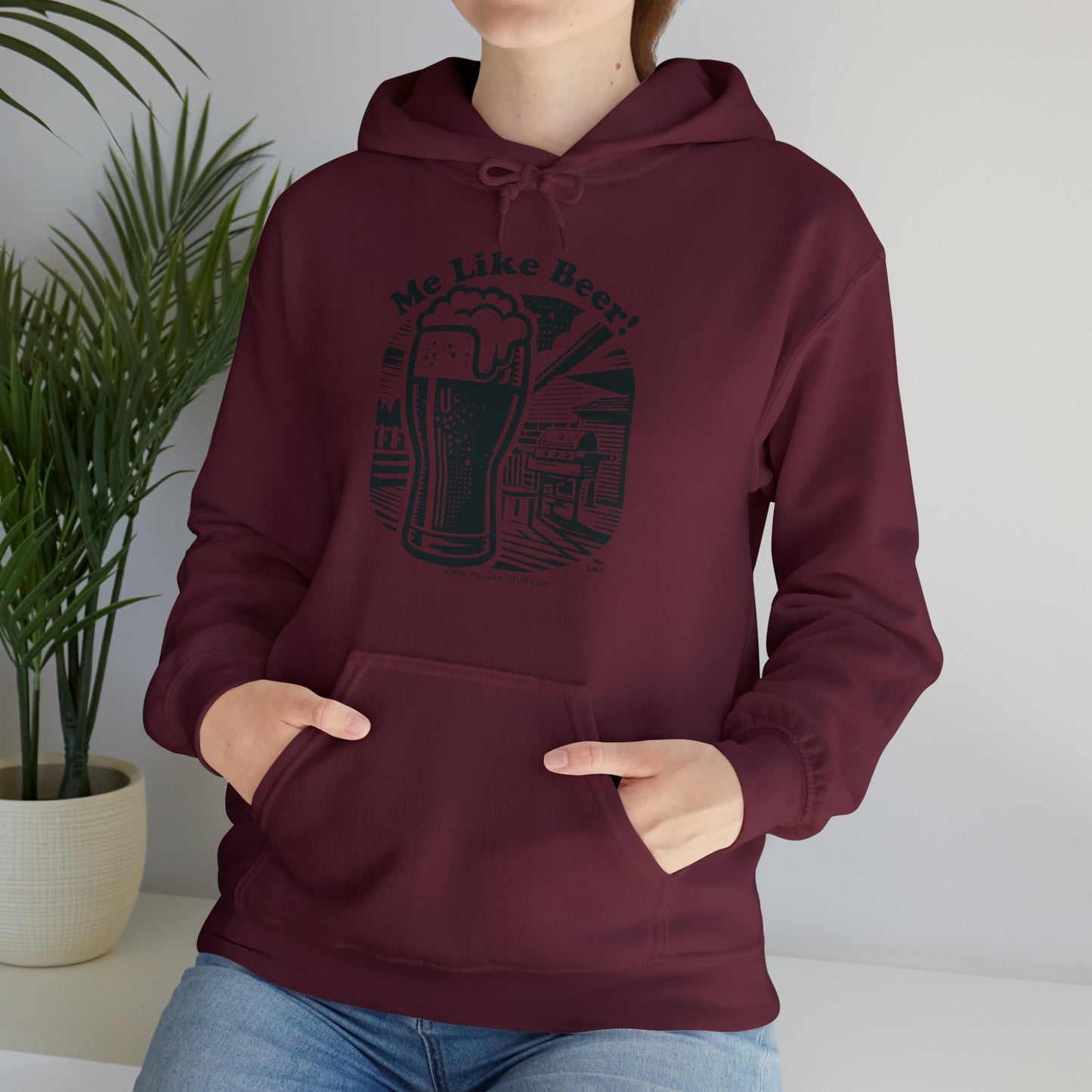 Unisex Heavy Blend™ Hooded Sweatshirt - Me Like Beer! (#1)