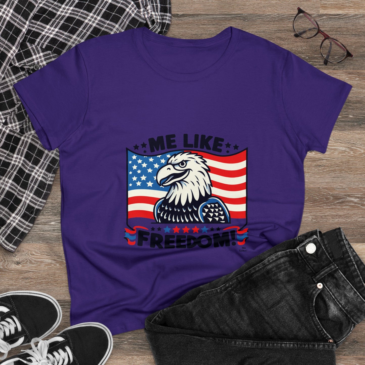 Me Like Freedom! - Women's Heavy Cotton Tee - (Freedom #4)