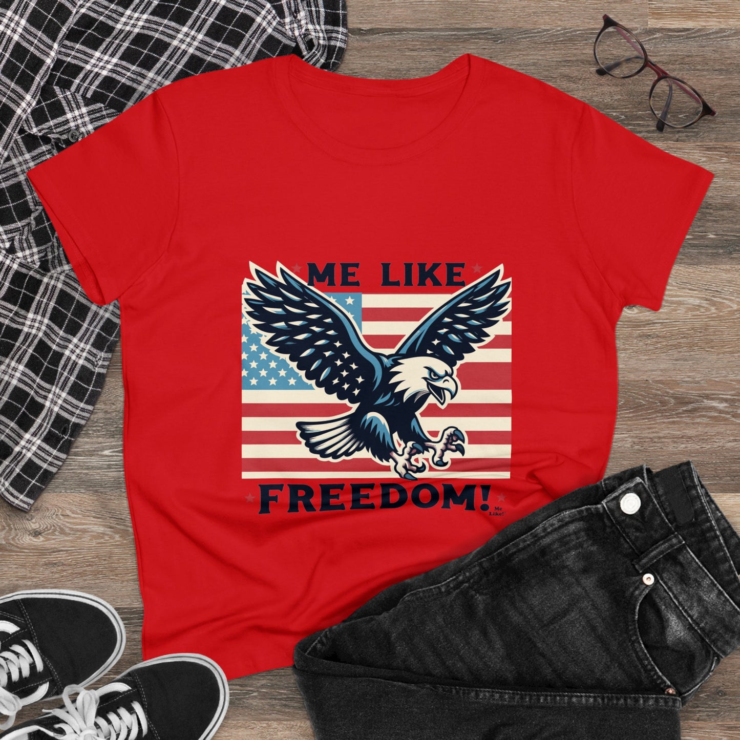 Me Like Freedom! - Women's Heavy Cotton Tee - (Freedom #2)