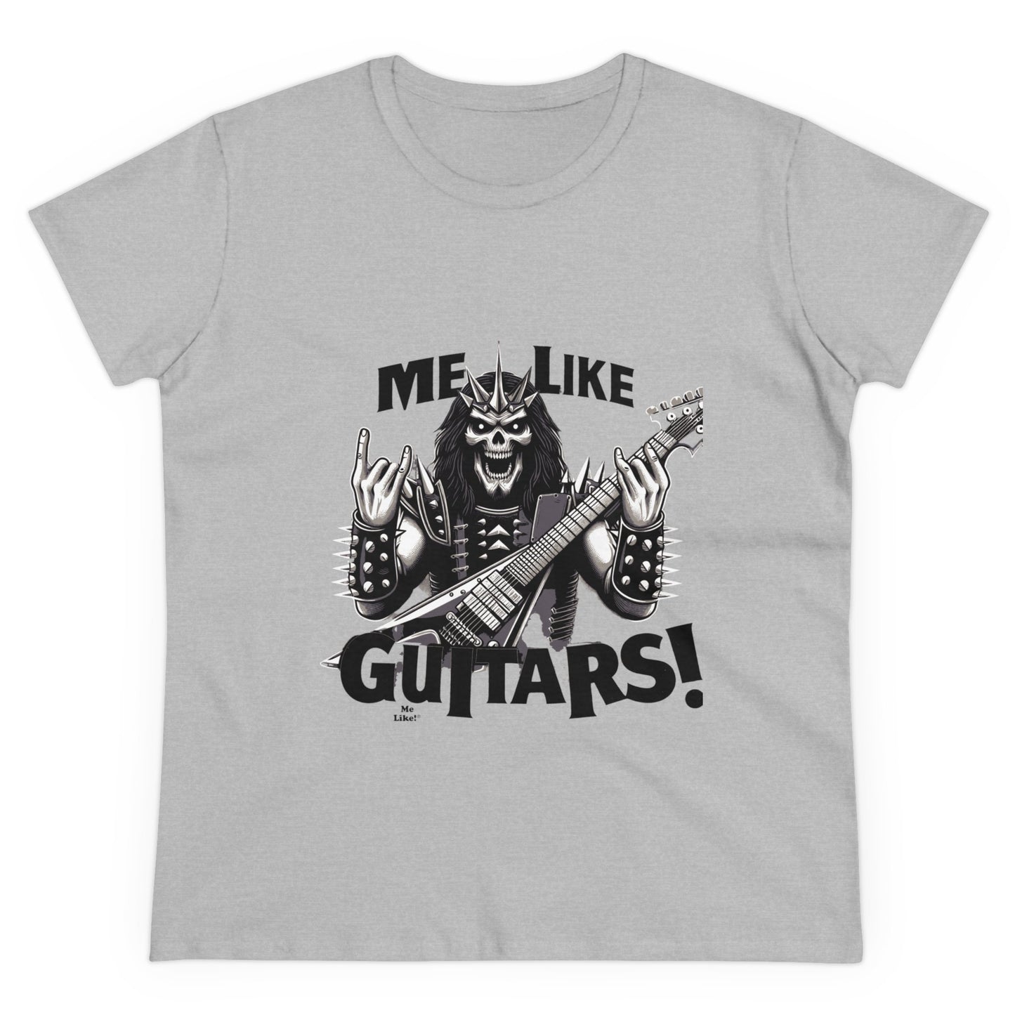 Me Like Guitars! - Women's Cotton Tee - Heavy Metal #1