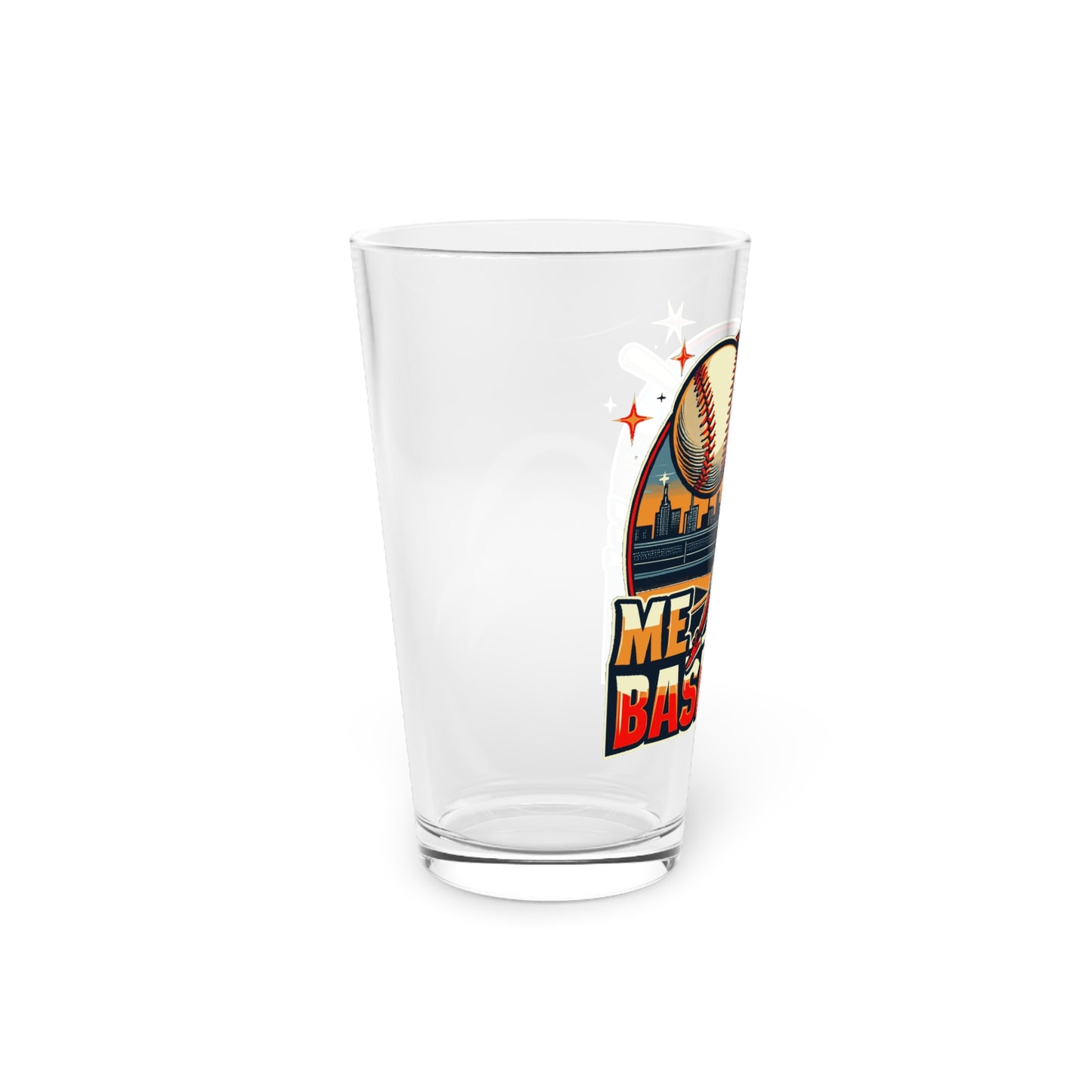 Me Like Baseball! - Pint Glass, 16oz - (Baseball #1)