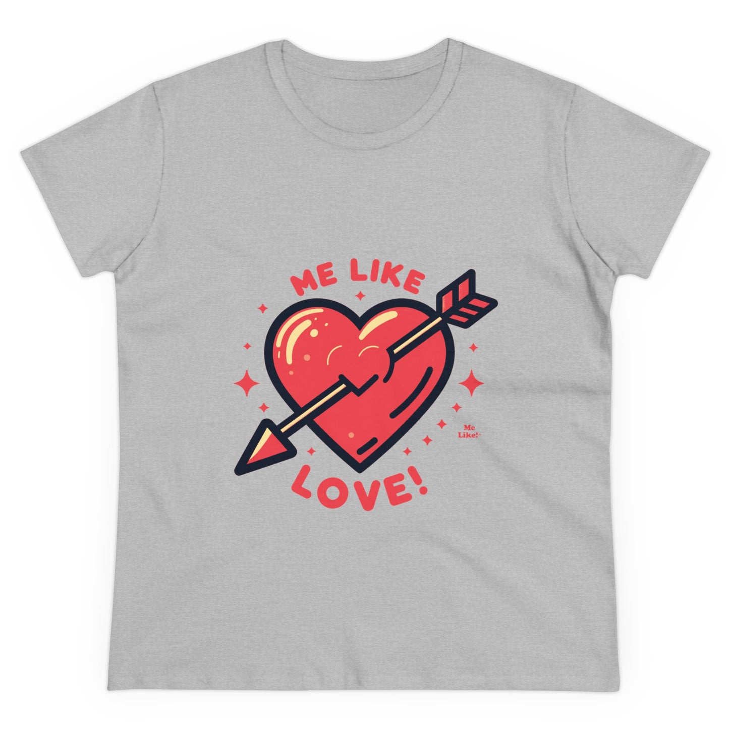 Me Like Love! - Women's Heavy Cotton Tee - (Love #1)