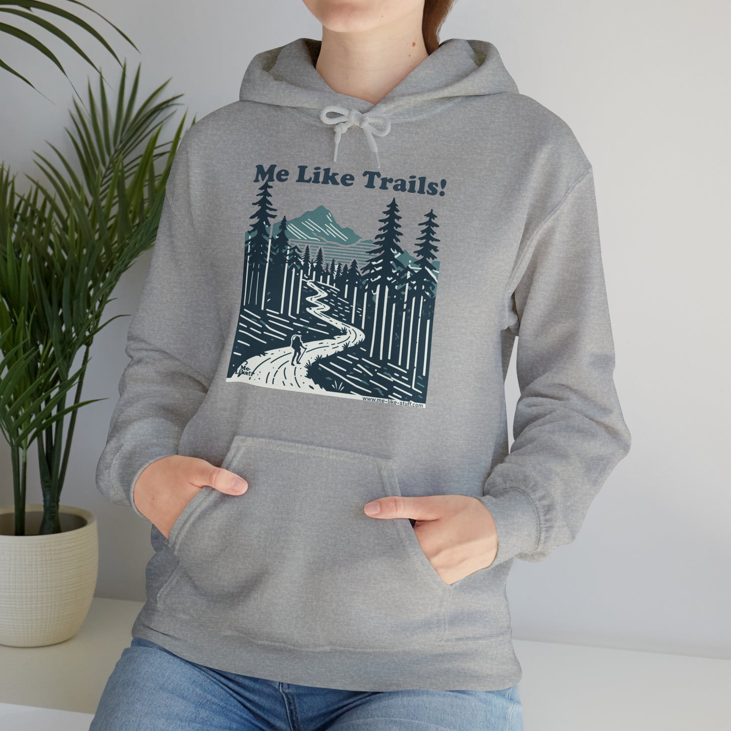 Unisex Heavy Blend™ Hooded Sweatshirt - Me Like Trails! (#2)