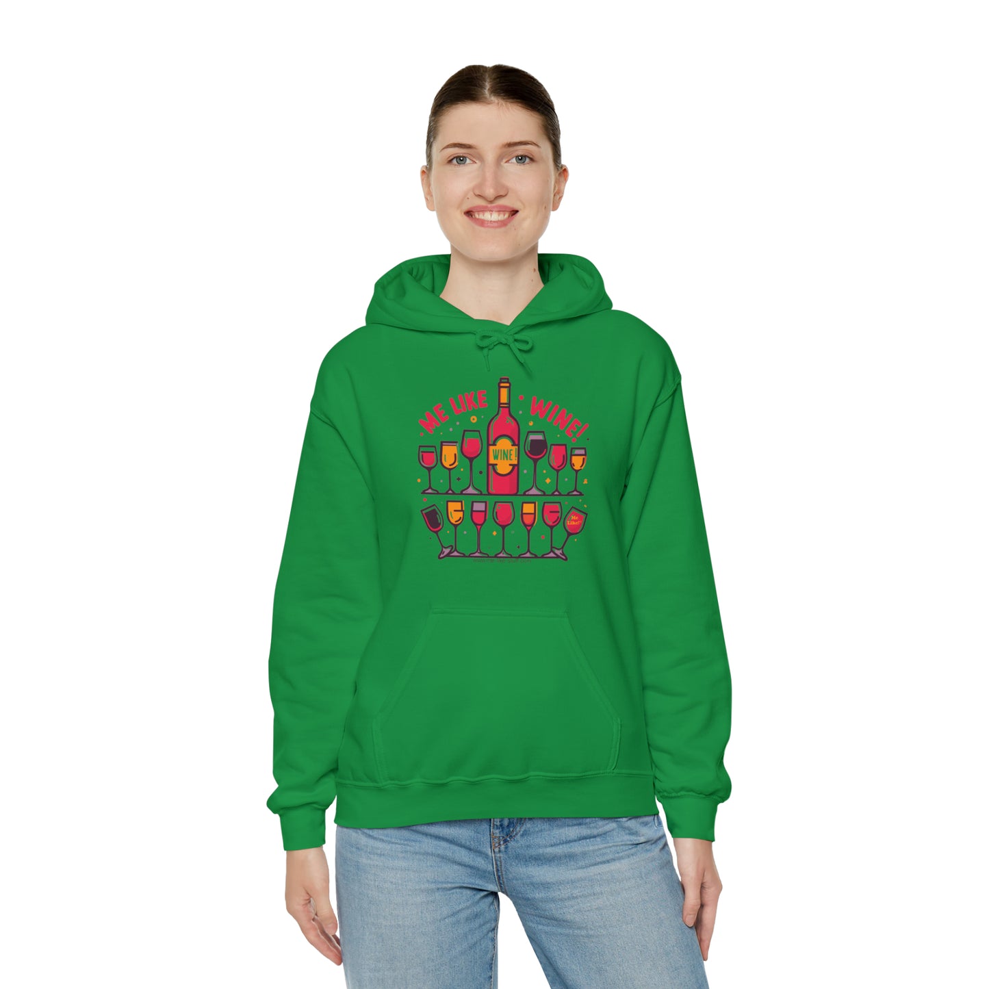 Unisex Heavy Blend™ Hooded Sweatshirt - Me Like Wine! (#2)