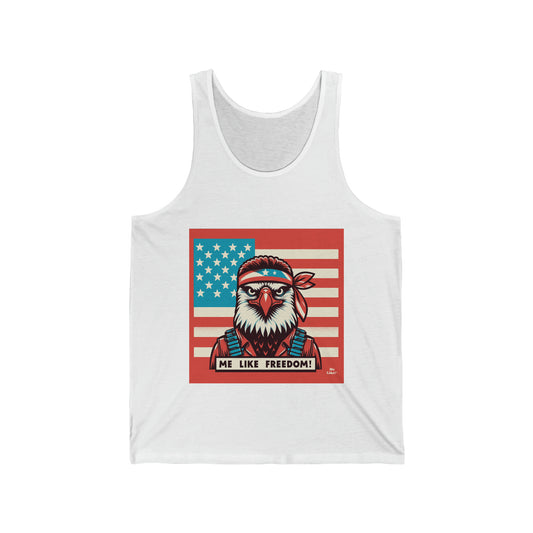 Me Like Freedom! - Unisex Jersey Tank - (Freedom #3)