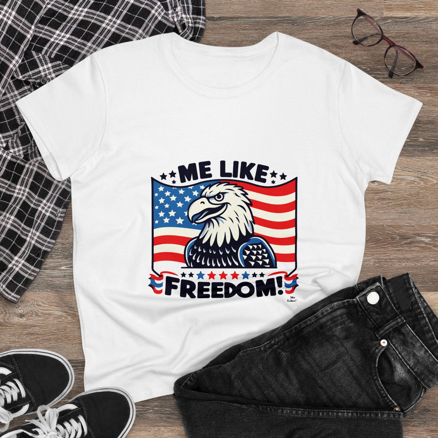 Me Like Freedom! - Women's Heavy Cotton Tee - (Freedom #4)