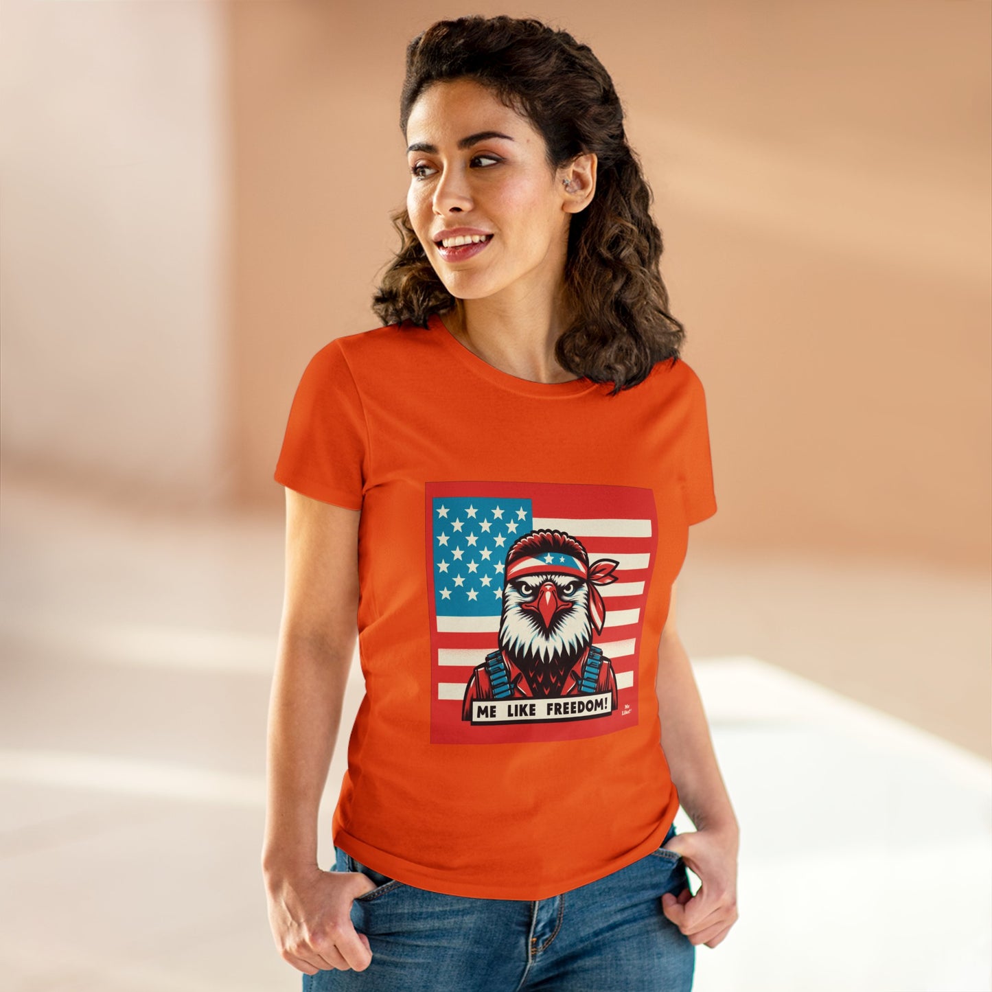 Me Like Freedom! - Women's Heavy Cotton Tee - (Freedom #3)