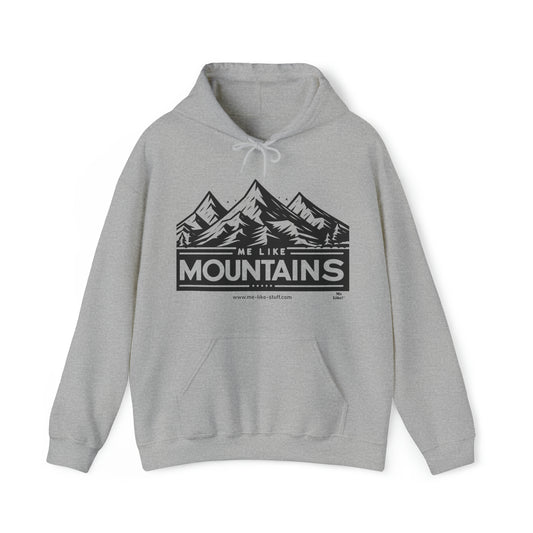 Unisex Heavy Blend™ Hooded Sweatshirt - Me Like Mountains! (#1)