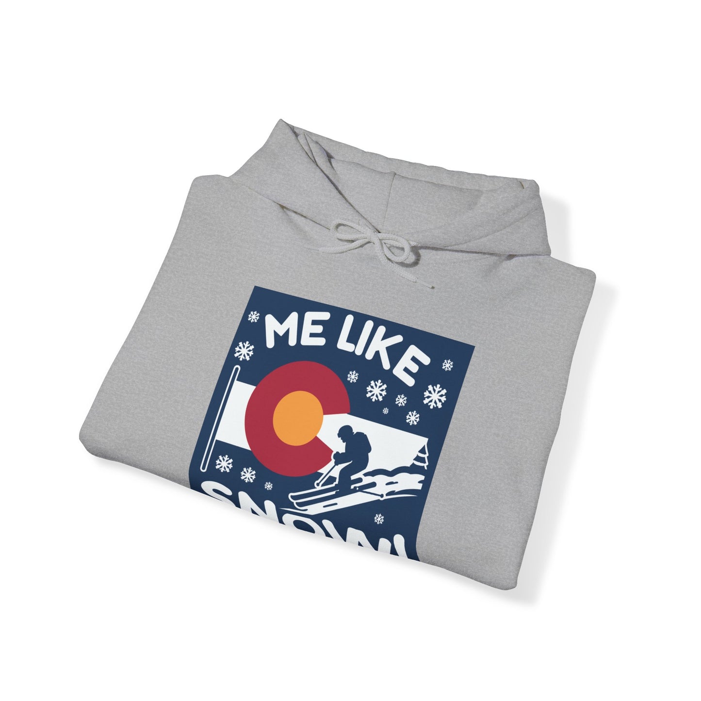 Me Like Snow! - Unisex Heavy Blend™ Hooded Sweatshirt - (Ski Colorado #2)