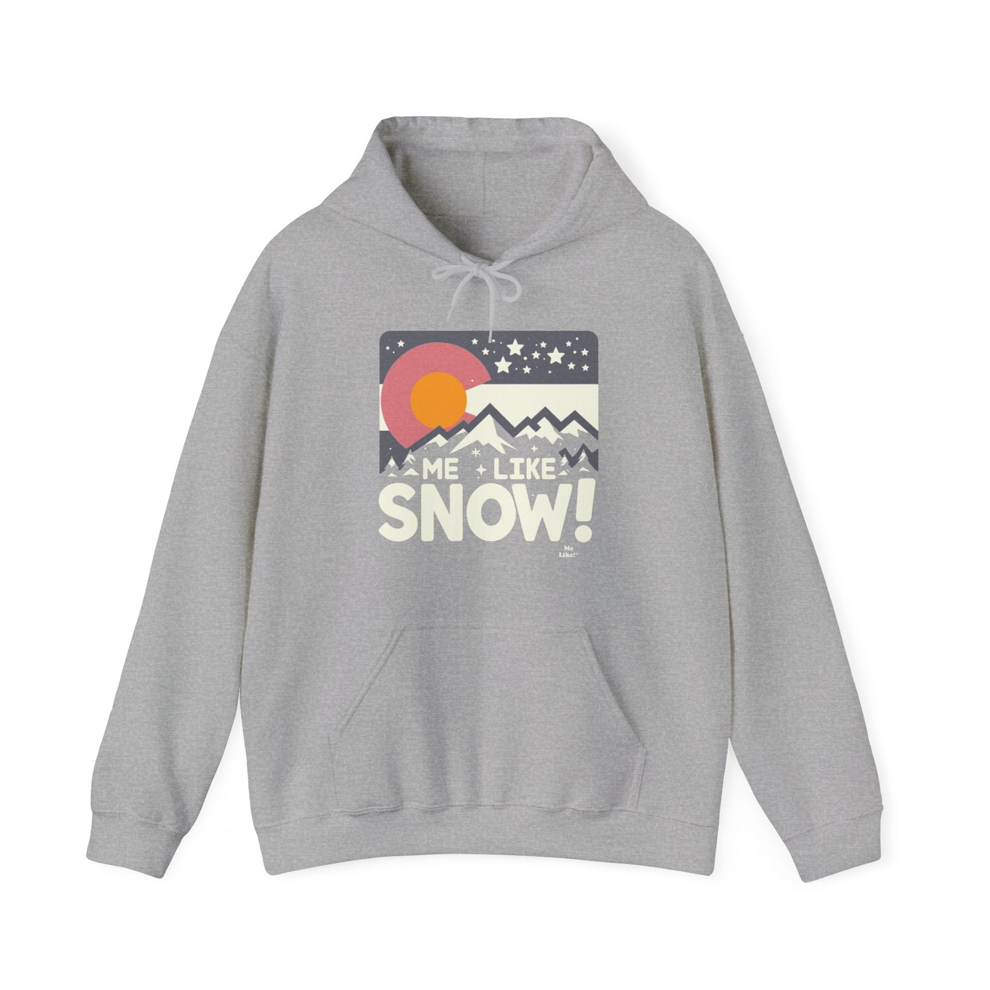 Me Like Snow! - Unisex Heavy Blend™ Hooded Sweatshirt - (Snow Colorado #1)