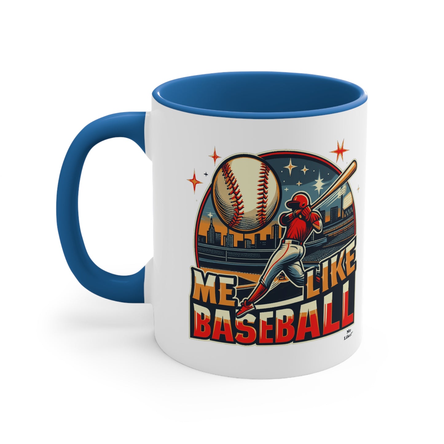 Me Like Baseball! - Accent Coffee Mug, 11oz - (Baseball #1)