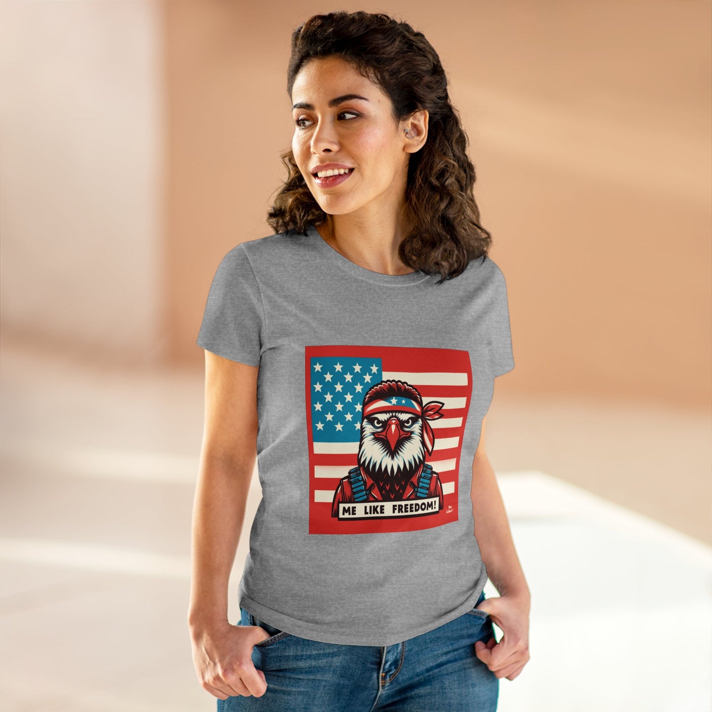 Me Like Freedom! - Women's Heavy Cotton Tee - (Freedom #3)