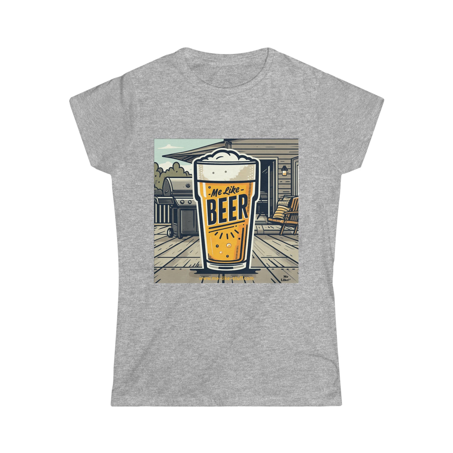Women's Softstyle Tee - Me Like Beer! (#3)