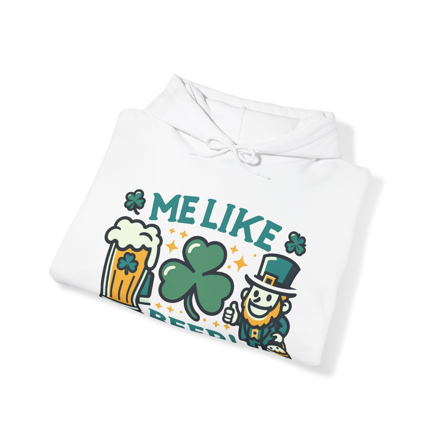 Me Like Beer! - Unisex Heavy Blend™ Hooded Sweatshirt - (St. Patrick's Day #1)