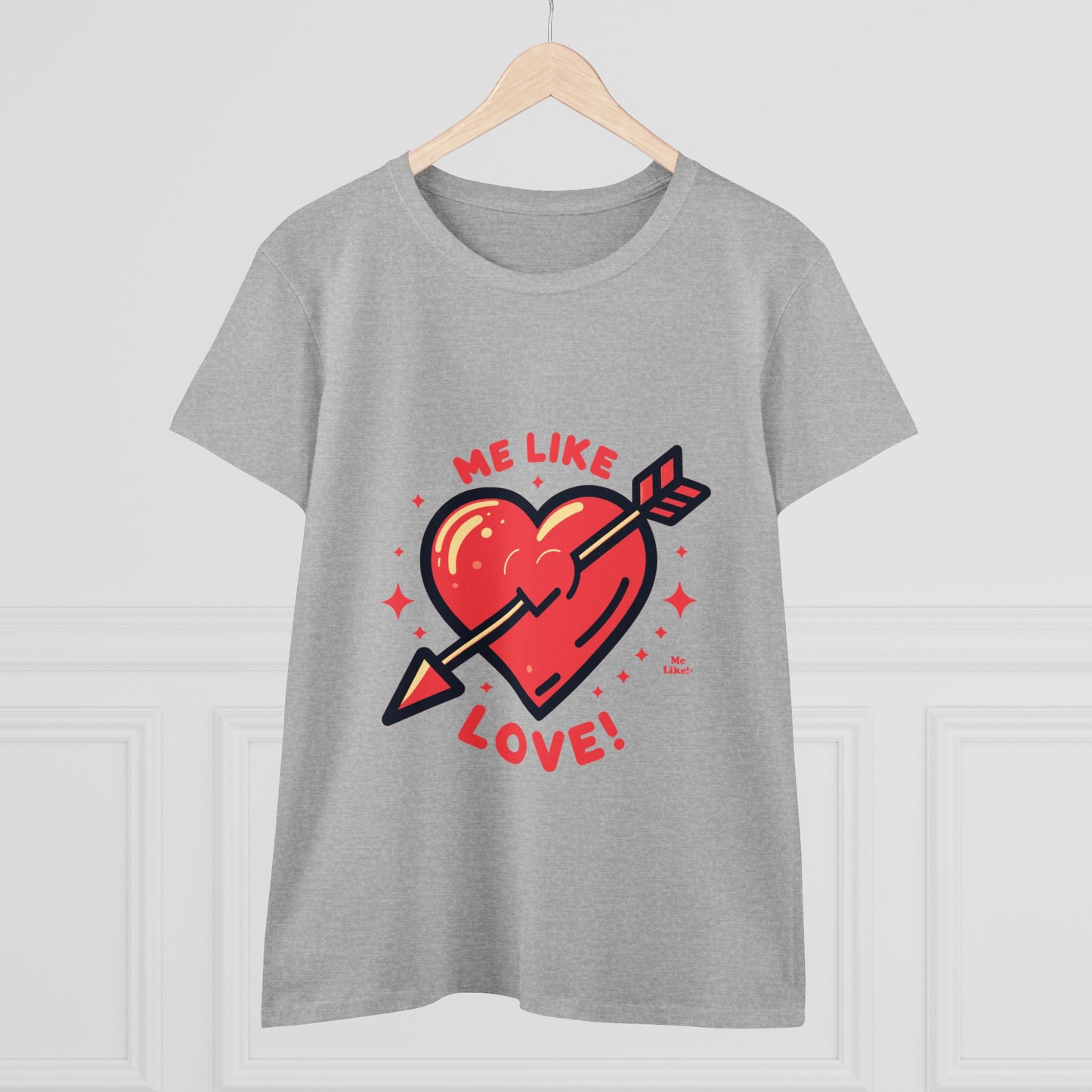 Me Like Love! - Women's Heavy Cotton Tee - (Love #1)