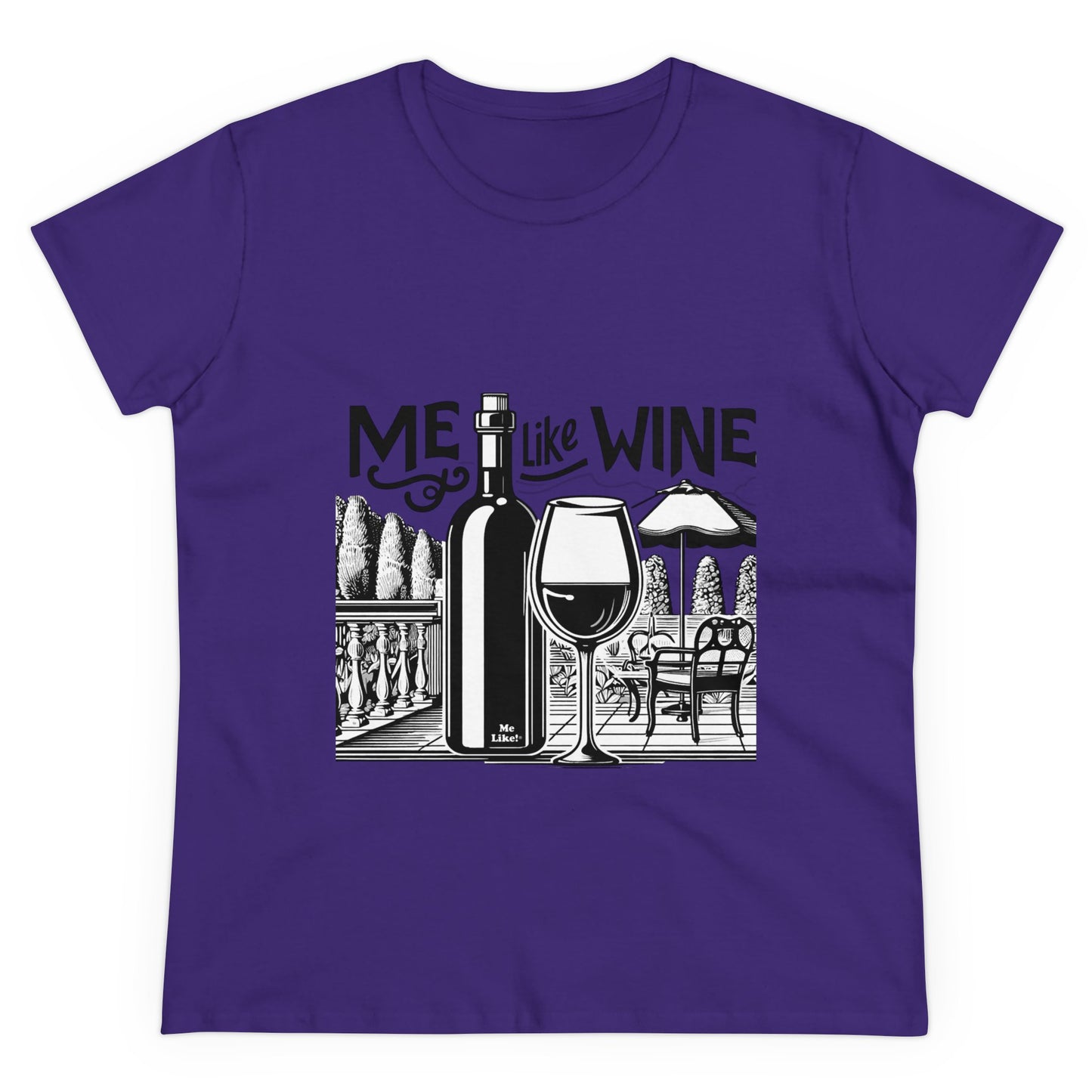 Women's Heavy Cotton Tee - Me Like Wine! (#3)