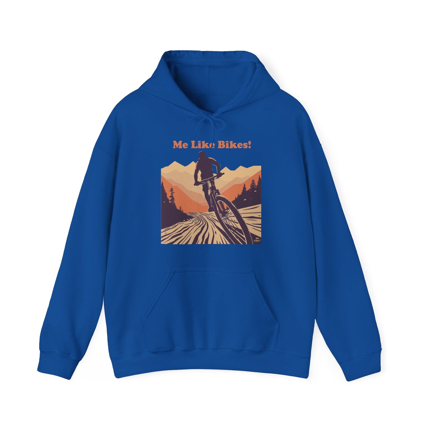Unisex Heavy Blend™ Hooded Sweatshirt - Me Like Bikes! (Mountain Bike #2)