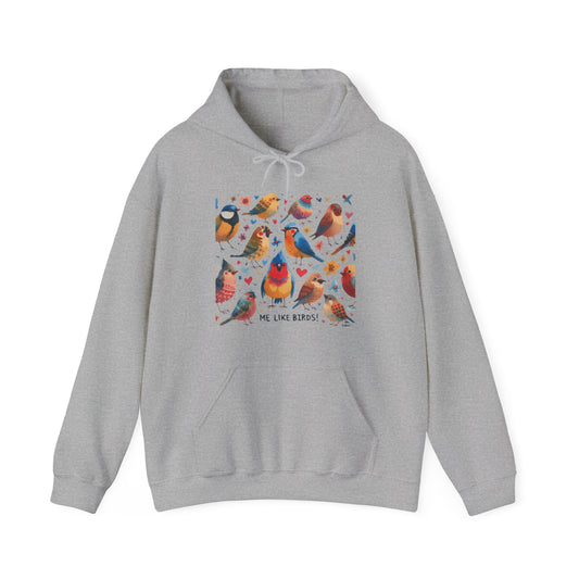 Me Like Birds! - Unisex Hooded Sweatshirt - (Birds #1)