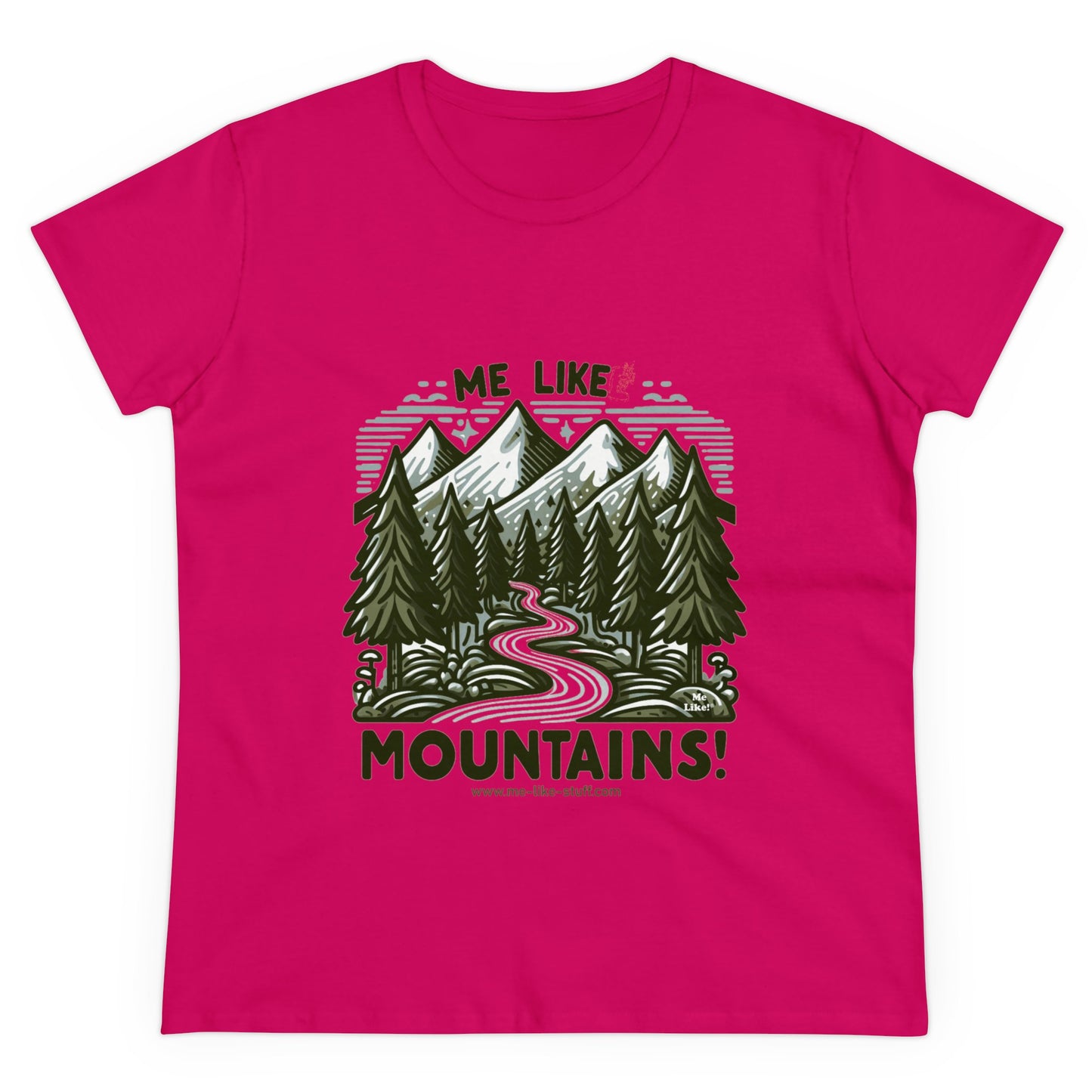 Me Like Mountains! - Women's Heavy Cotton Tee - (#4)