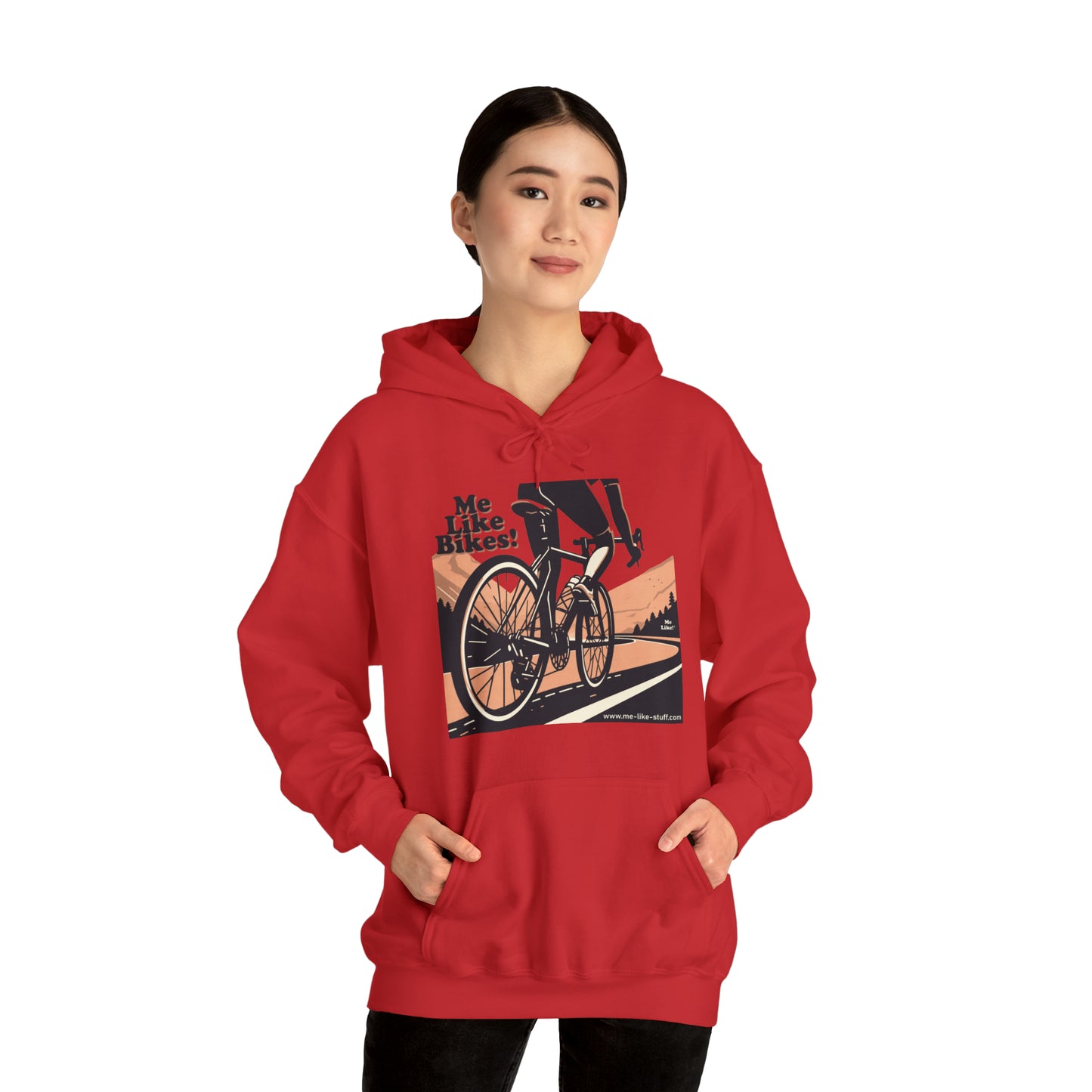 Unisex Heavy Blend™ Hooded Sweatshirt - Me Like Bikes! (RB #1)