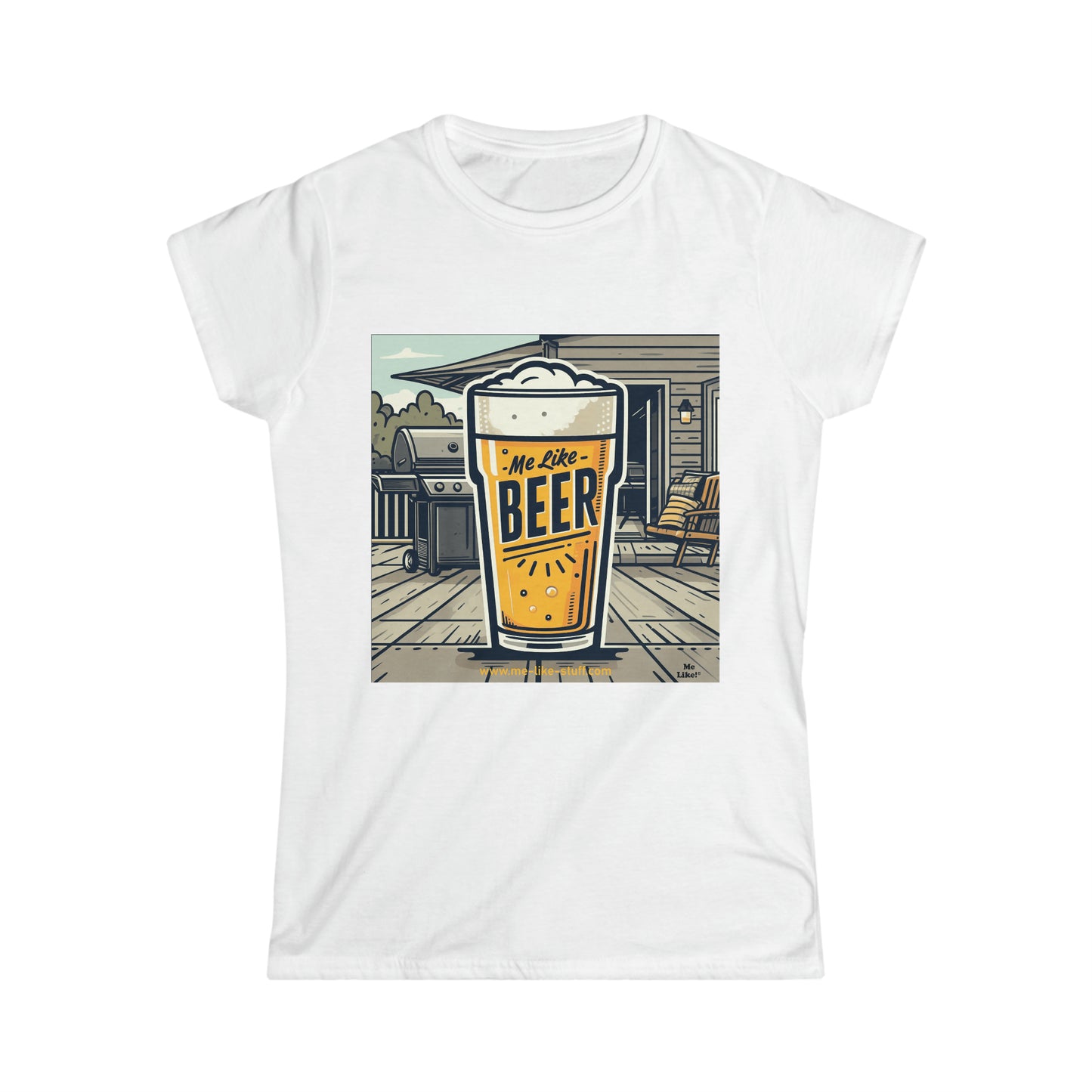 Women's Softstyle Tee - Me Like Beer! (#3)