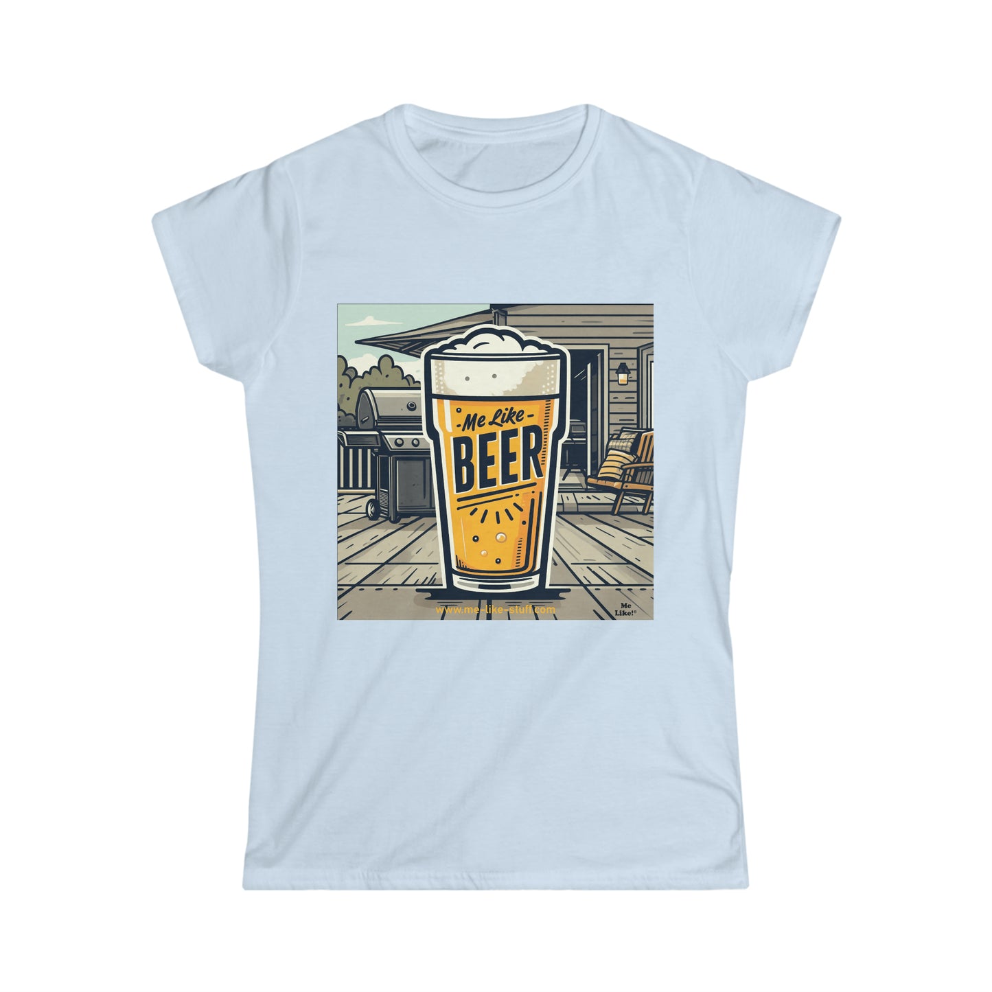 Women's Softstyle Tee - Me Like Beer! (#3)