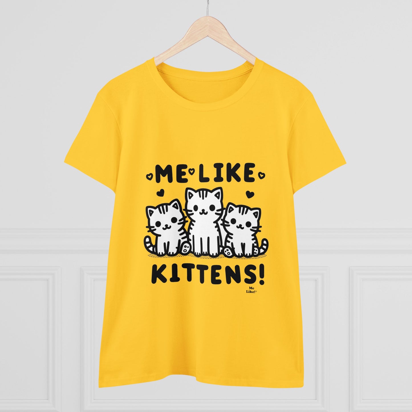 Me Like Kittens! - Women's Heavy Cotton Tee - (#2)