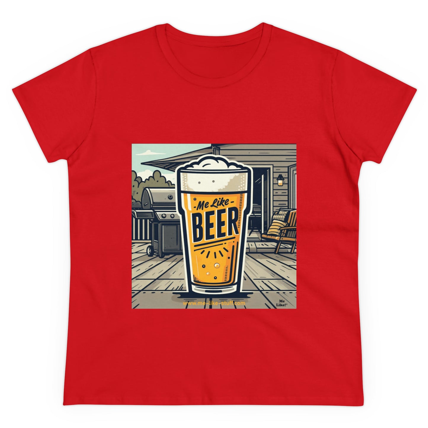 Women's Heavy Cotton Tee - Me Like Beer! (#3)