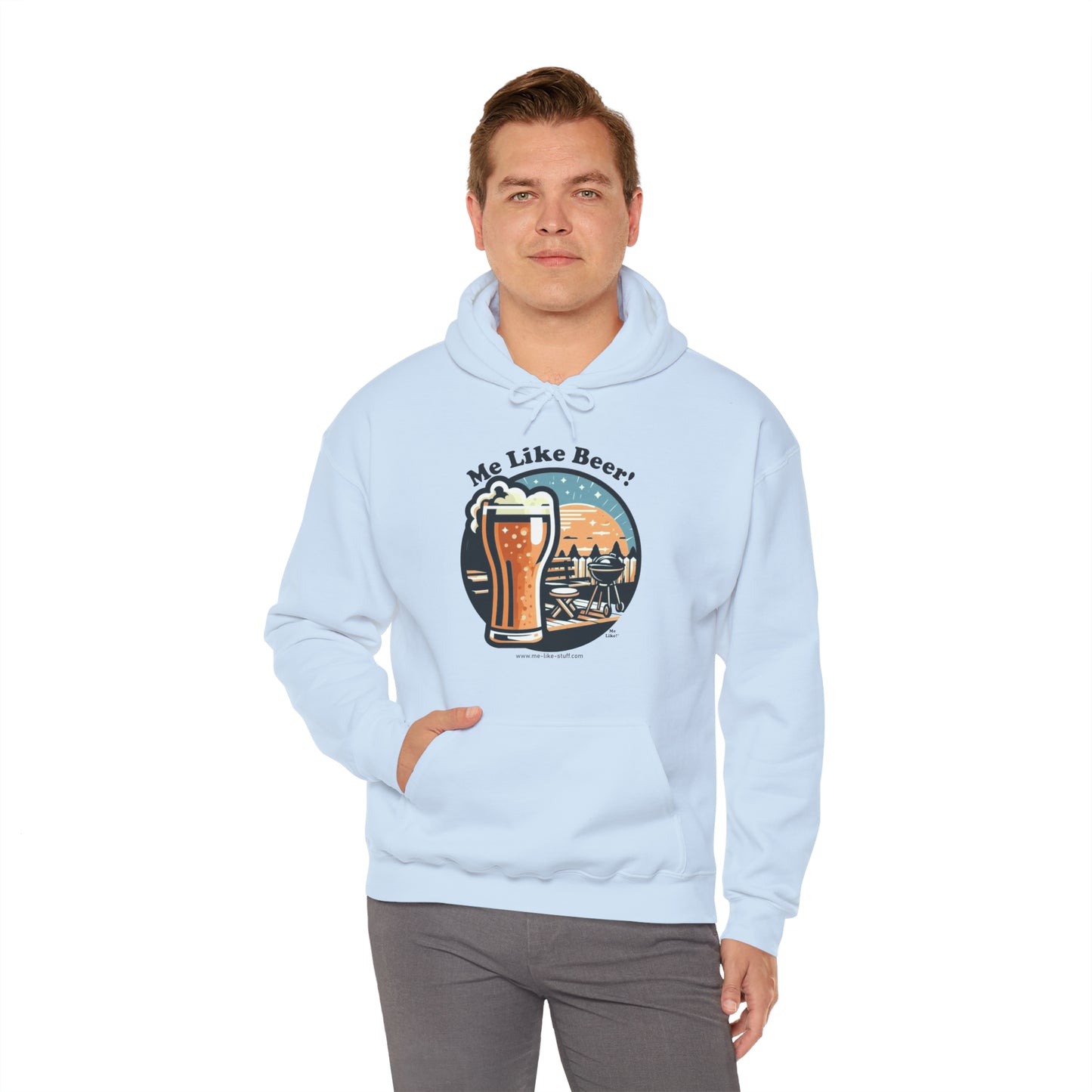 Unisex Heavy Blend™ Hooded Sweatshirt - Me Like Beer! (#2)