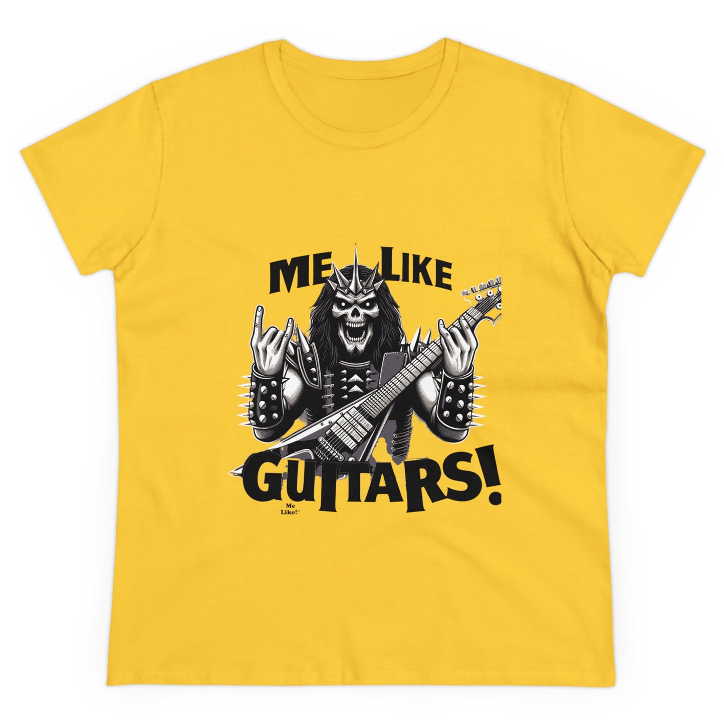 Me Like Guitars! - Women's Cotton Tee - Heavy Metal #1