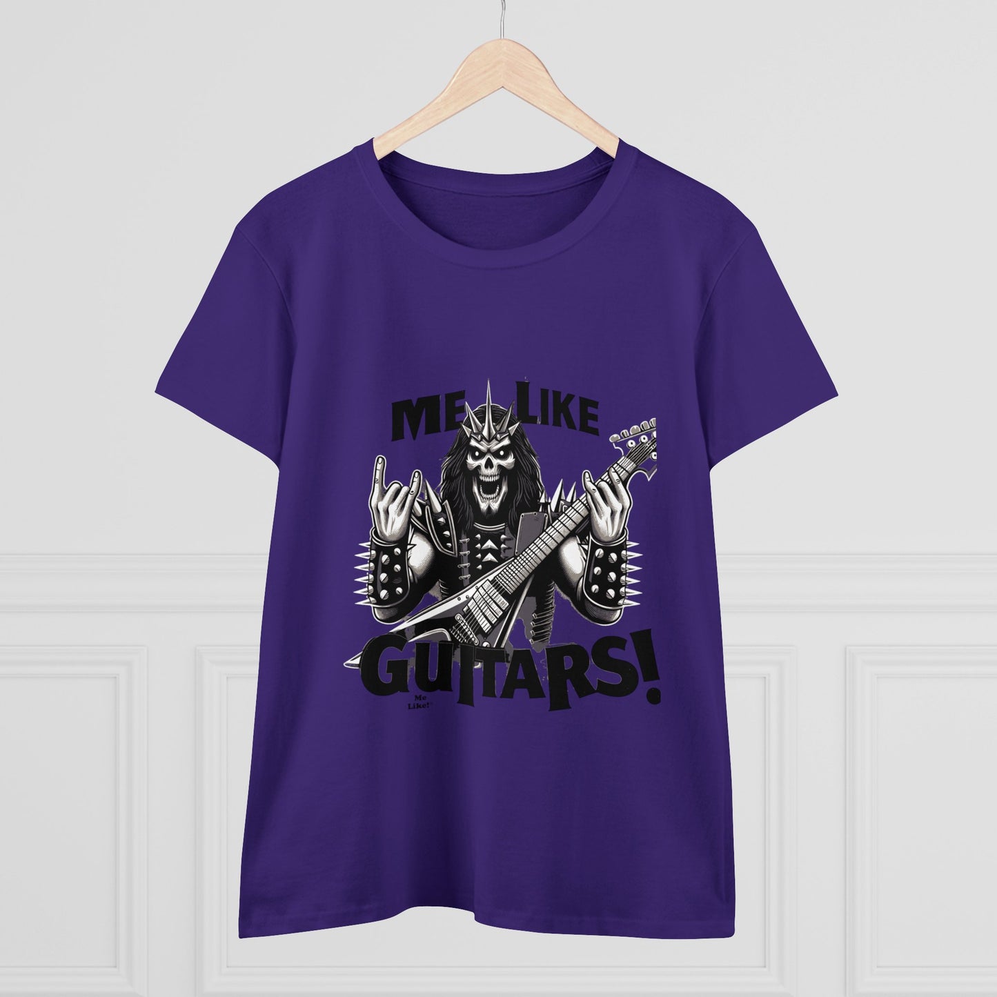 Me Like Guitars! - Women's Cotton Tee - Heavy Metal #1