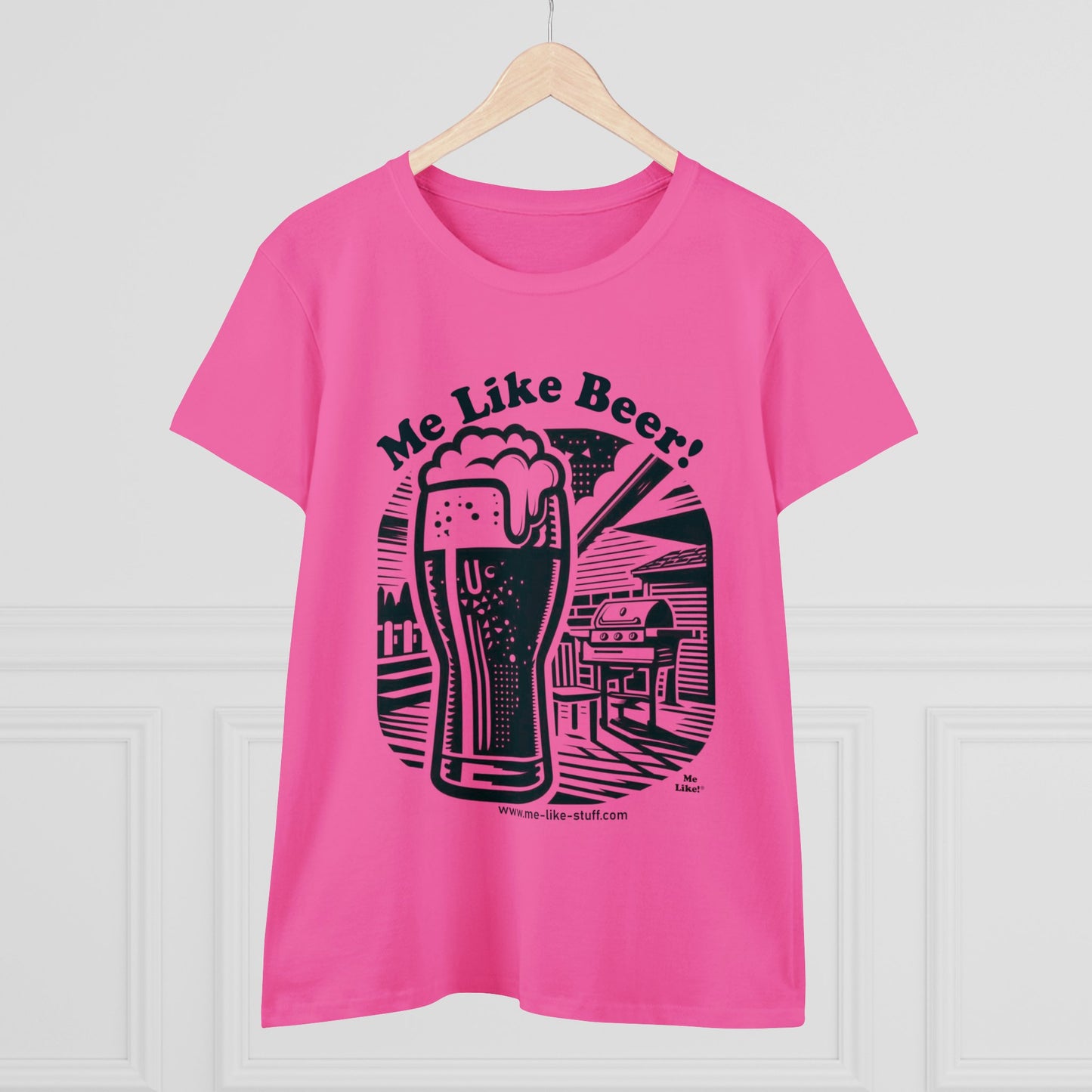 Women's Heavy Cotton Tee - Me Like Beer! (#1)