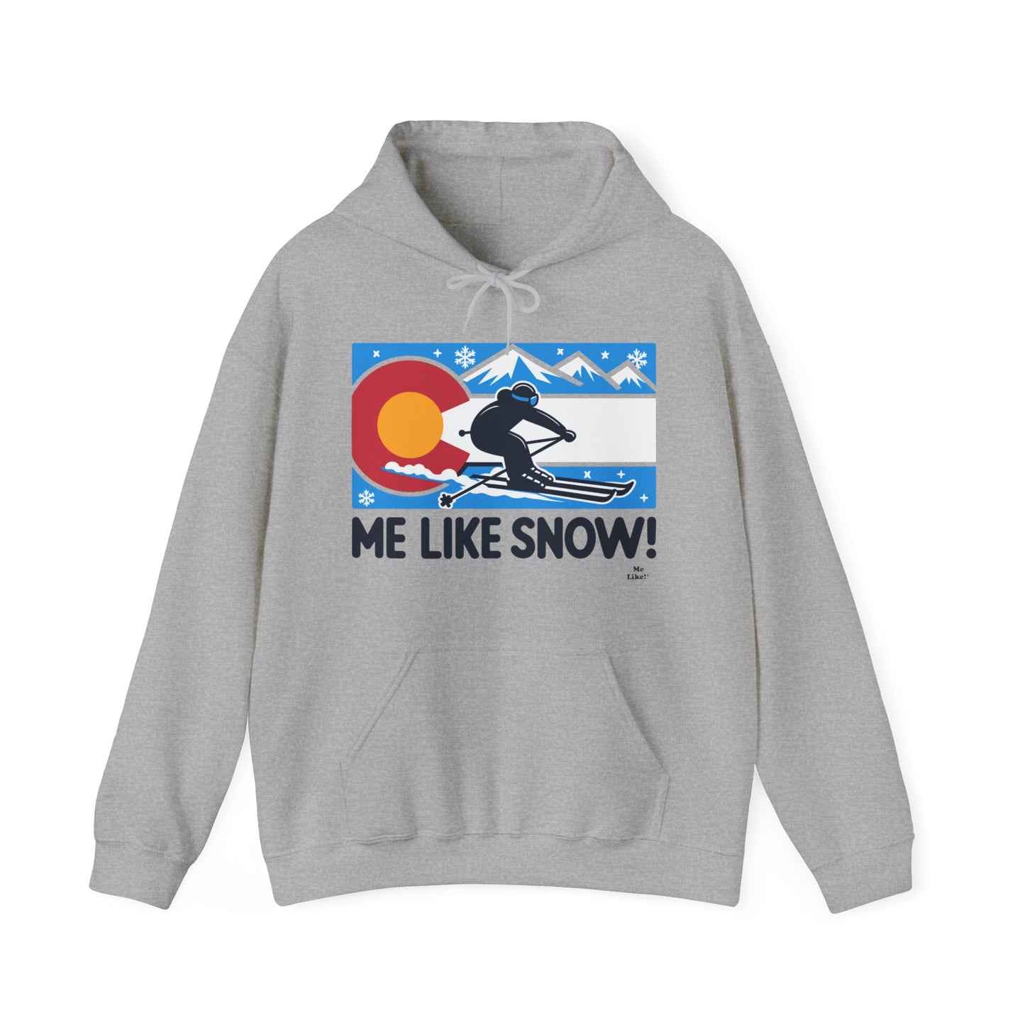 Me Like Snow! - Unisex Heavy Blend™ Hooded Sweatshirt - (Ski Colorado #1)