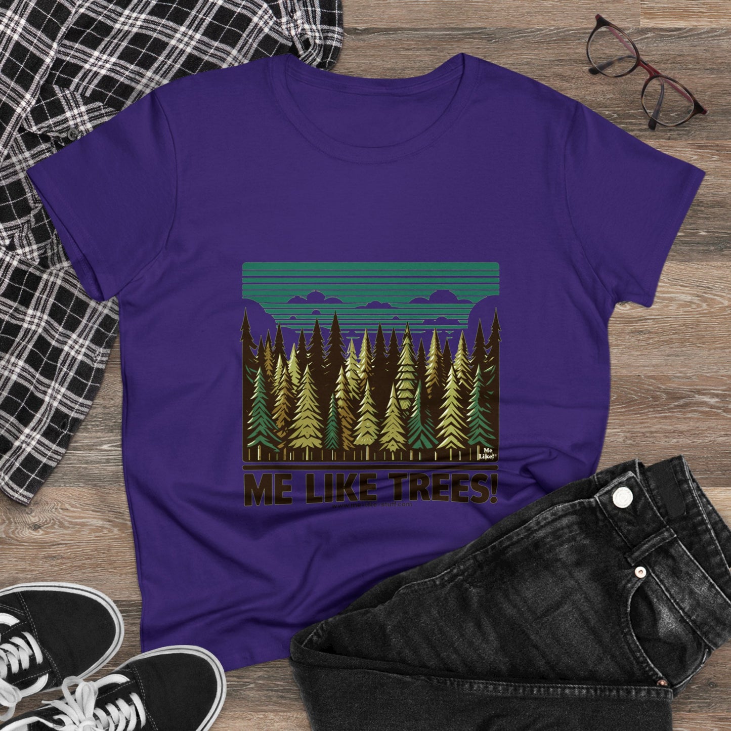 Women's Heavy Cotton Tee - Me Like Trees! (#5)